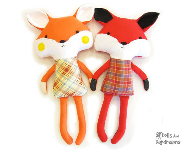 Fox Sewing Pattern - Dolls And Daydreams - 1