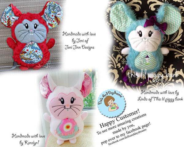 Embroidery Machine Mouse Pattern - Dolls And Daydreams - 5