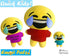 ITH Quick Kids Happy Cry Emoji Doll Plush Pattern DIY Machine Embroidery In The Hoop Toy