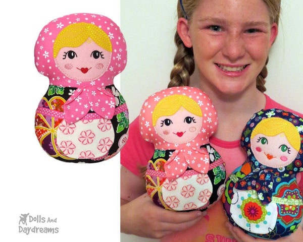 Embroidery Machine Babushka Pattern - Dolls And Daydreams - 5