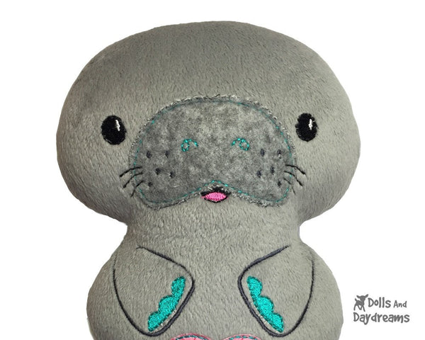 Embroidery Machine Manatee Pattern - Dolls And Daydreams - 5