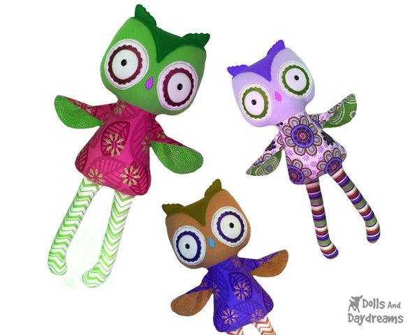 ITH Big Owl Pattern - Dolls And Daydreams - 3