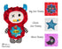 Satin Stitch Tummy Patches B –  Big Star, Star, Moon– Bedtime Triple Pack - Dolls And Daydreams - 1
