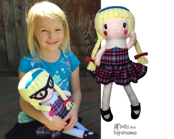 ITH Schoolgirl Doll Pattern - Dolls And Daydreams - 5