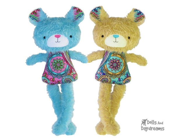 ITH Big Teddy Bear Pattern - Dolls And Daydreams - 3