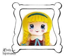 Hand Embroidery Or Painting Kawaii Girl Doll Face Pattern