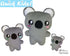 ITH Quick Kids Koala Pattern by Dolls And Daydreams