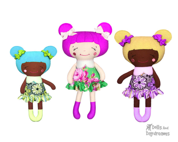 Embroidery Machine Little Sister Doll Pattern