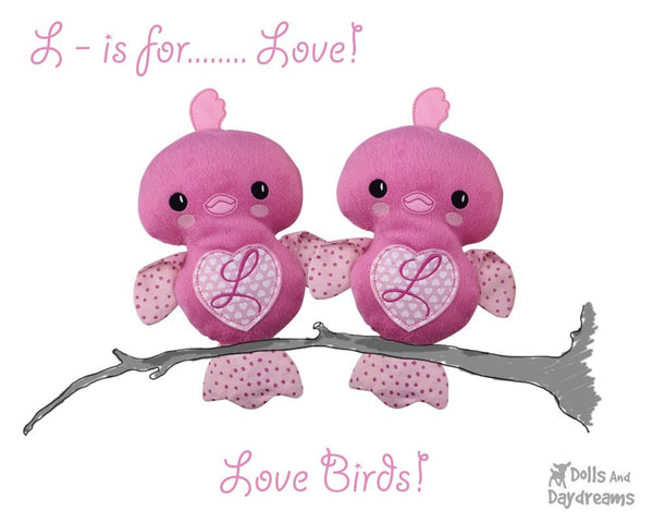 Embroidery Machine Chick Love Bird Pattern - Dolls And Daydreams - 4