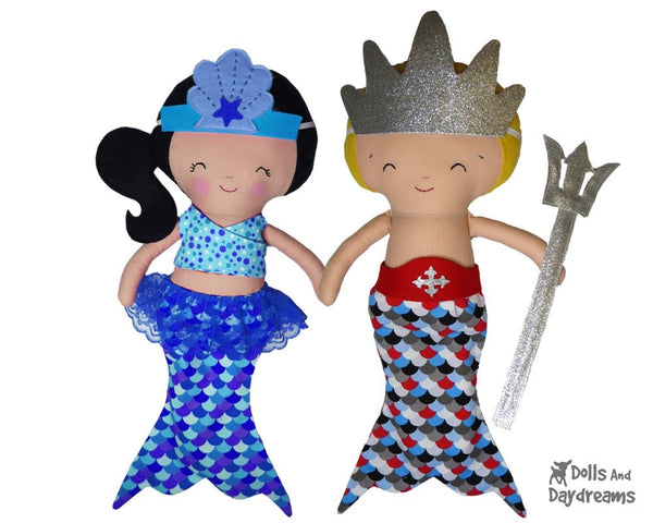 Mermaid Tail Sets Sewing Pattern - Dolls And Daydreams - 1