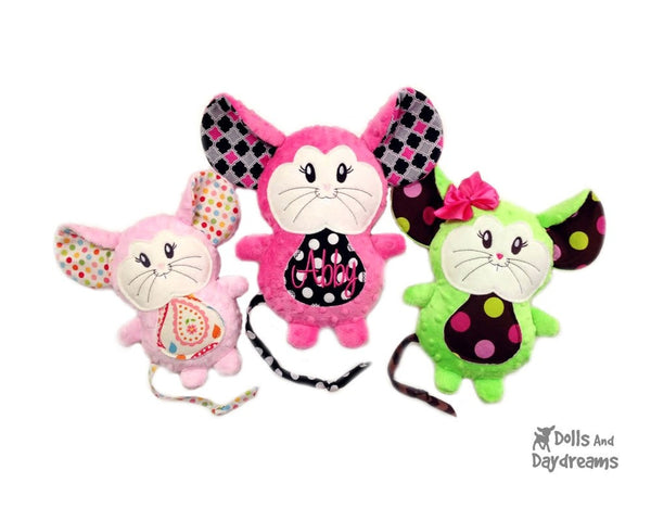 Embroidery Machine Mouse Pattern - Dolls And Daydreams - 3