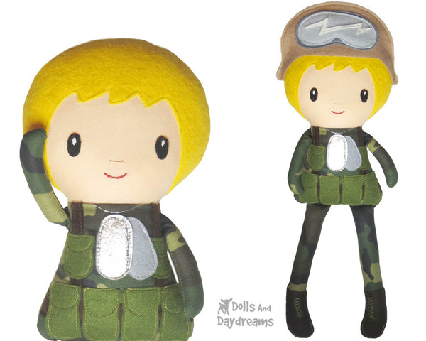 Military Doll Sewing Pattern