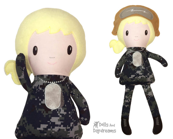 ITH Military Doll Pattern