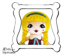 Hand Embroidery Or Painting Mini Manga Doll Face Pattern