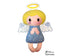 Embroidery Machine Angelic Angel Pattern - In the hoop DIY cloth doll Dolls And Daydreams - 1