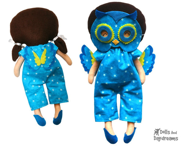 Owl Mask & Wing Pattern - Dolls And Daydreams - 4