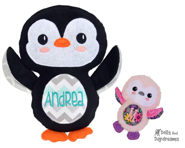 Embroidery Machine Penguin Pattern - Dolls And Daydreams - 1