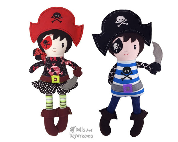ITH Pirate Doll Pattern - Dolls And Daydreams - 3