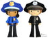 Police officer cop Cloth Doll Sewing Pattern Cloth Doll first responder detective diy toy by dolls and daydreams