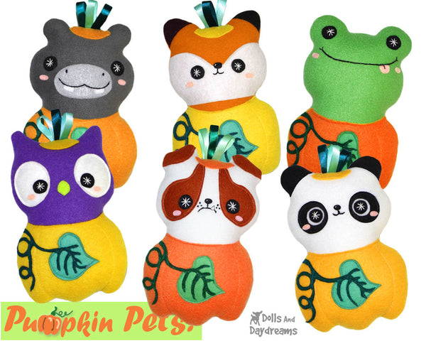 Quick Kids Pumpkin Pets Sewing Pattern Pack 2