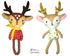 Cute Caribou Reindeer Soft Toy Plush Sewing Pattern - Dolls And Daydreams 