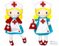 ITH Retro Nurse Doll Pattern