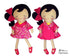 18 inch Reversible Retro Swing Doll Coat Sewing Pattern - Dolls And Daydreams - 1