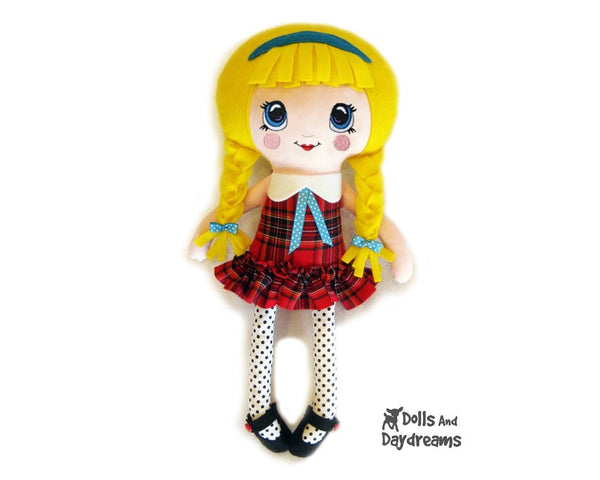 Machine Embroidery Kawaii Doll Face Pattern - Dolls And Daydreams - 4