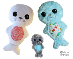 Embroidery Machine Seal Pup Pattern