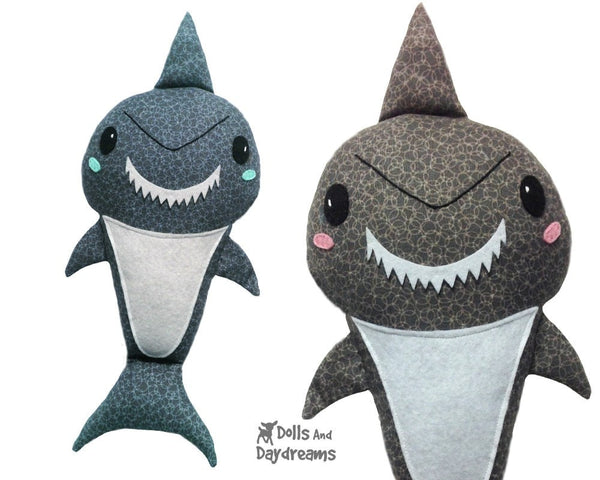Shark Sewing Pattern - Dolls And Daydreams - 1