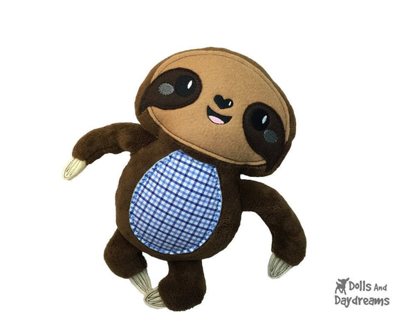 Embroidery Machine Sloth ITH Pattern - Dolls And Daydreams - 3