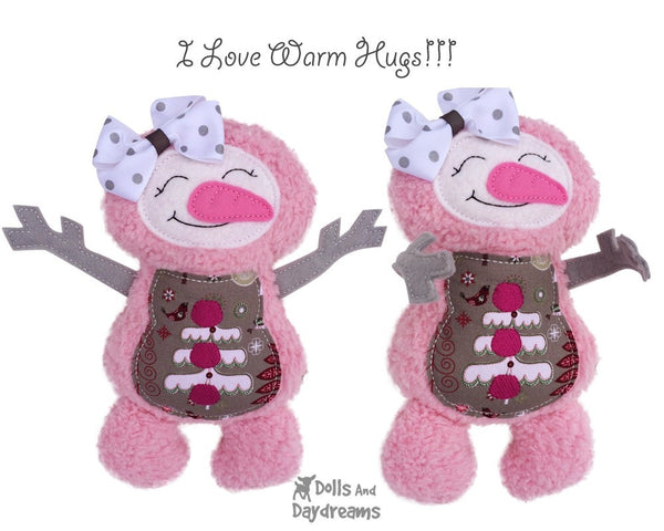 Embroidery Machine Snowman ITH Pattern - Dolls And Daydreams - 6