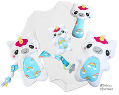 Baby’s 1st Plush Unicorn Snuggle Sewing Pattern Set