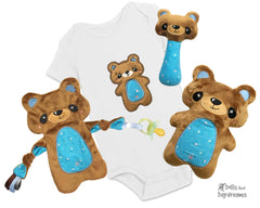 Baby’s 1st Plush Teddy Snuggle Machine Embroidery Pattern Set
