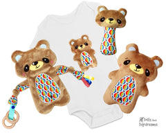 Baby’s 1st Plush Teddy Snuggle Sewing Pattern Set