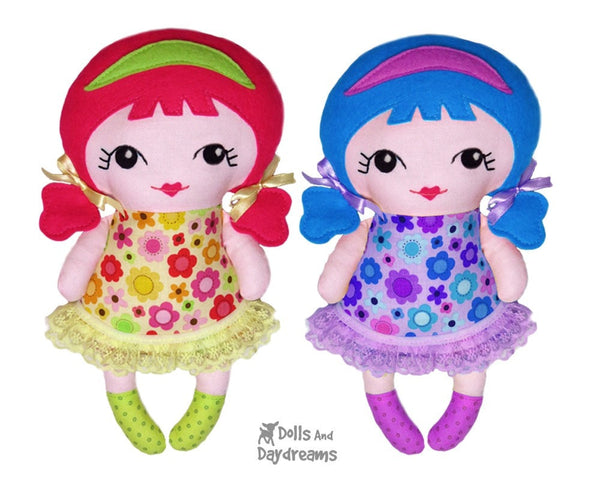 Tiny Tilda Sewing Pattern - Dolls And Daydreams - 1