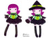 Wonderful Witch PDF Cloth Doll Sewing Pattern by Dolls And Daydreams  DIY Halloween spooky cute gothic girl 