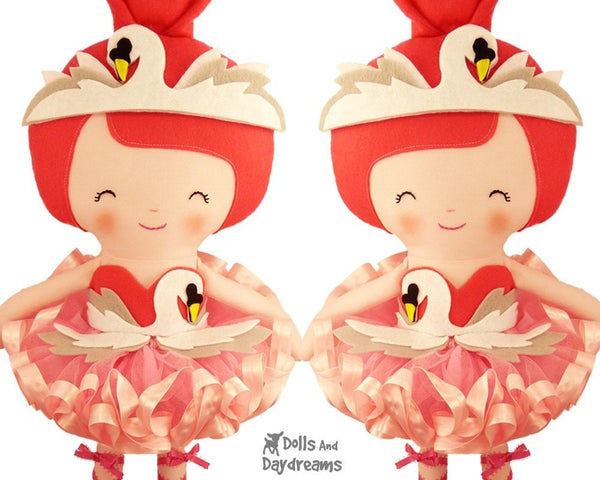 Swan Princess Doll Clothes Sewing Pattern - Dolls And Daydreams - 4