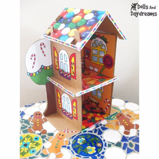 Decorative 'Gingerbread House' Printouts - Dolls And Daydreams - 1
