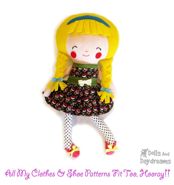 Schoolgirl Sewing Pattern - Dolls And Daydreams - 4