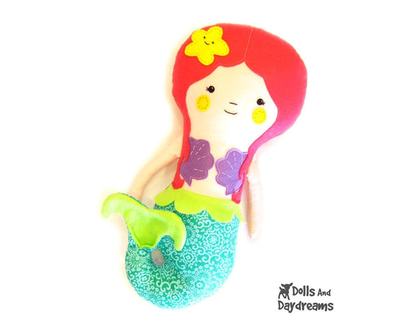 Little Mermaid Sewing Pattern - Dolls And Daydreams - 1