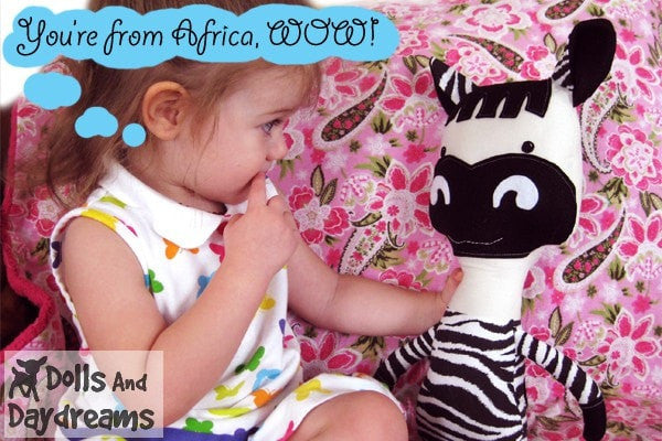 Horse and Zebra Sewing Pattern - Dolls And Daydreams - 4