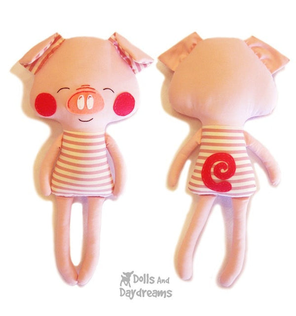 Three Little Pigs and Big Bad Wolf Sewing Pattern - Dolls And Daydreams - 4