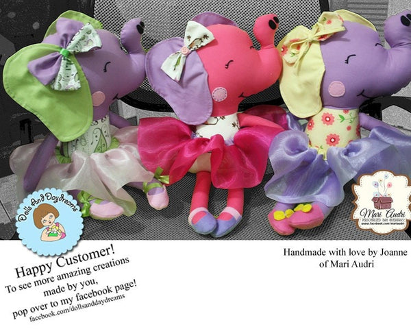 Elephant Sewing Pattern - Dolls And Daydreams - 6