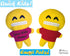 Quick Kids Big Grin Emoji Sewing Pattern by Dolls And Daydreams Easy DIY Soft Toy plushie