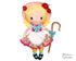 Bo Peep Nursery Rhyme cloth doll PDF Sewing Pattern by dolls and daydreams diy fabric  toy