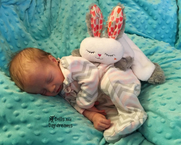 Bunny Grow with Me Baby Blanket Sewing Pattern by dolls and daydreams