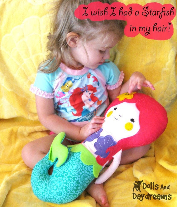 Little Mermaid Sewing Pattern - Dolls And Daydreams - 3