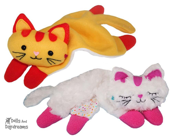 Kitty Cat Baby Blanket Lovie Sewing Pattern DIY Blankie by Dolls And Daydreams