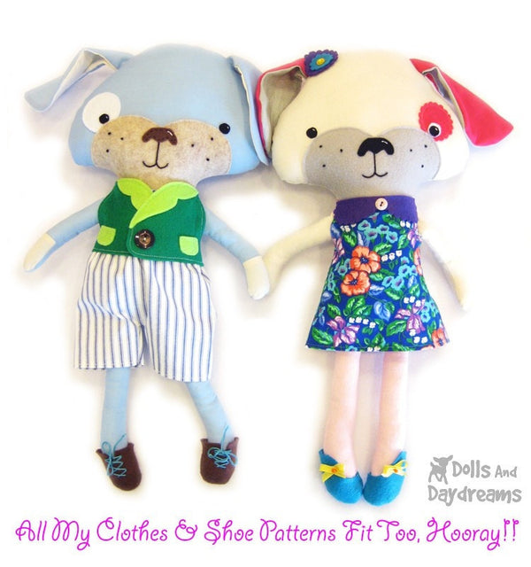 Puppy Dog Sewing Pattern - Dolls And Daydreams - 6